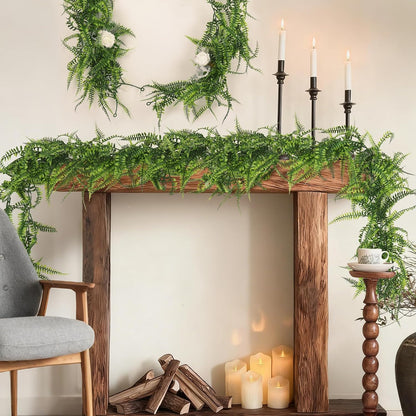 3Strand Fake Vines Artificial Ivy Garland Silk Greenery Plant 6.3Ft