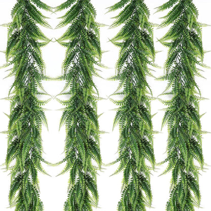 3Strand Fake Vines Artificial Ivy Garland Silk Greenery Plant 6.3Ft