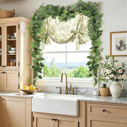 3Strand Fake Vines Artificial Ivy Garland Silk Greenery Plant 6.3Ft