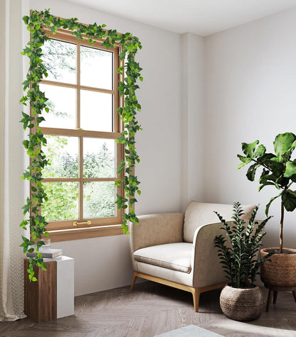 3Strand Fake Vines Artificial Ivy Garland Silk Greenery Plant 6.3Ft