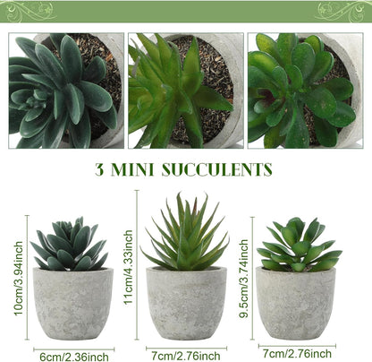 6 Pack Small Artificial Greenery Potted Plants Indoor Mini Fake Eucalyptus Rosemary Succulents in Pulp Rustic Farmhouse Table Centerpiece for Shelf Bathroom Bedroom Kitchen Office