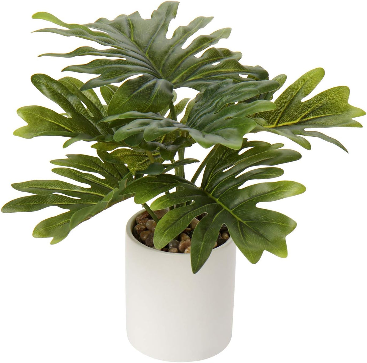 Artificial Potted Plants 13" Green Faux Plants Indoor Small Fake Plant Decor for Home Table Office House Bathroom Shelf Living Room Desk Decoration