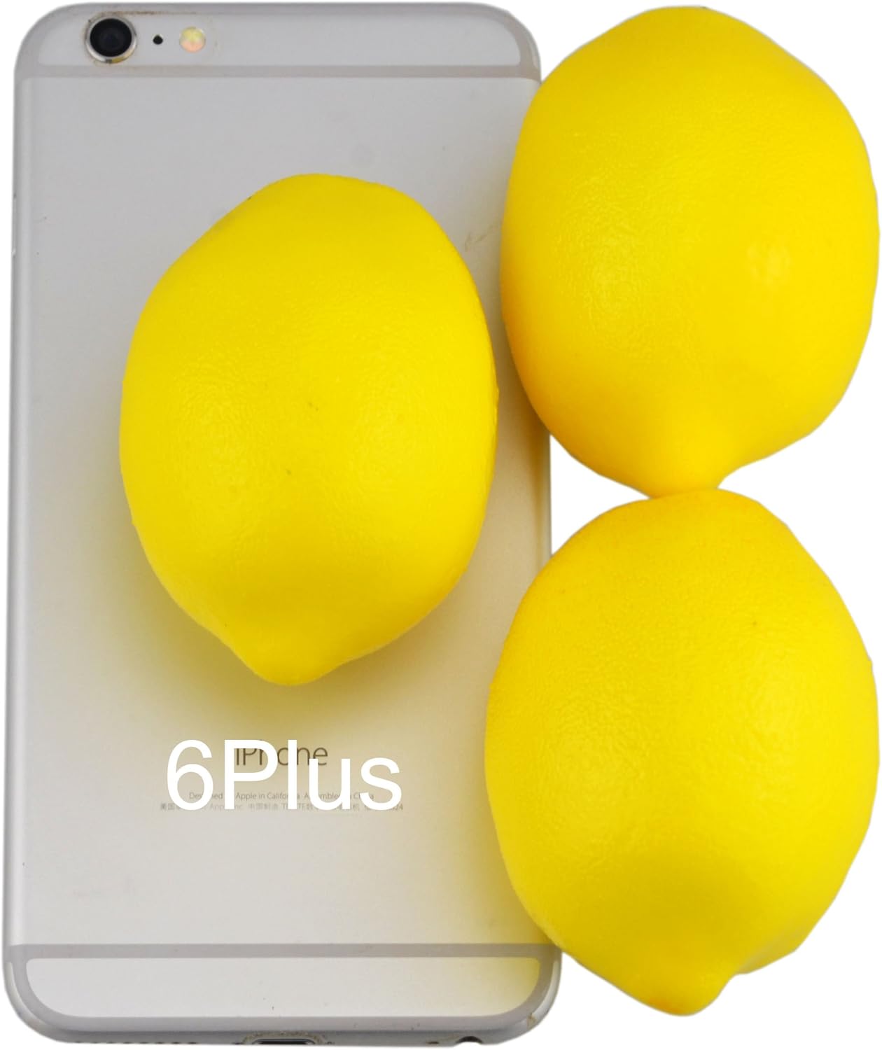 10pcs Artificial Lemons Simulation Lifelike Lemons Fake Fruit for Home Kitchen Wedding Party Decoration Photography (Big Size, Yellow)