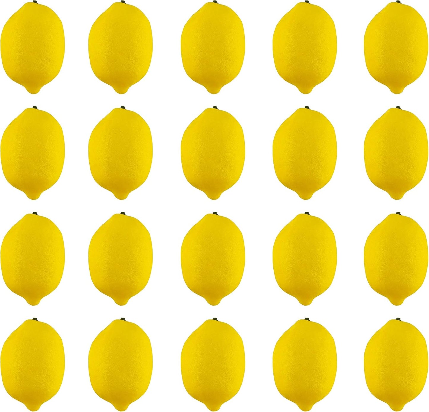 10pcs Artificial Lemons Simulation Lifelike Lemons Fake Fruit for Home Kitchen Wedding Party Decoration Photography (Big Size, Yellow)