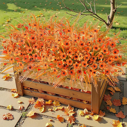 Sunflowers Artificial Flowers Daisy Mums Fake Flowers Outdoor UV Resistant No Fade Fall Flowers 24 Stems Greenery Shrubs Indoor Outside Home Wedding Office DIY Garden Décor (Yellow)