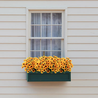 Sunflowers Artificial Flowers Daisy Mums Fake Flowers Outdoor UV Resistant No Fade Fall Flowers 24 Stems Greenery Shrubs Indoor Outside Home Wedding Office DIY Garden Décor (Yellow)