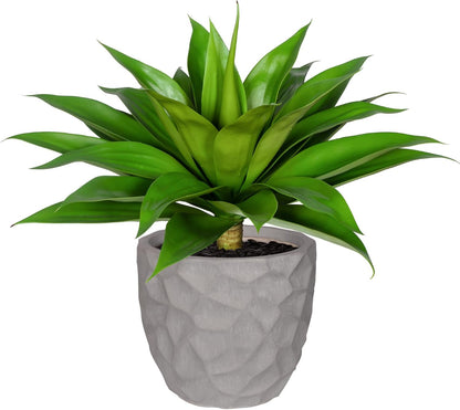 Artificial Agave Plants,Large UV Resistant Fake Agave Planters for Indoor and Outdoor Decorating Plantas Artificiales Decorativas Grandes(2Pack, 28")