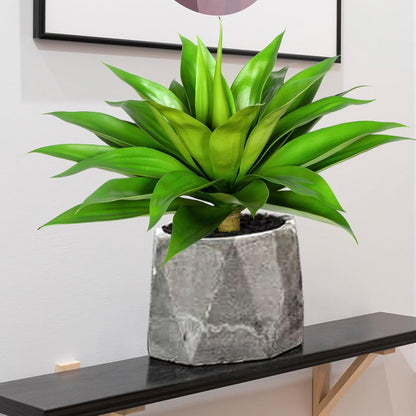 Artificial Agave Plants,Large UV Resistant Fake Agave Planters for Indoor and Outdoor Decorating Plantas Artificiales Decorativas Grandes(2Pack, 28")