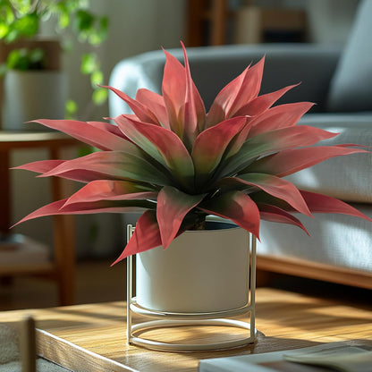 Artificial Agave Plants,Large UV Resistant Fake Agave Planters for Indoor and Outdoor Decorating Plantas Artificiales Decorativas Grandes(2Pack, 28")