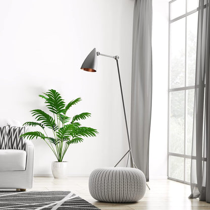 Set of 2 Artificial Areca Palm Plants in Pots, 50 Inch Fake Tropical Palm Trees with Greenery Leaves and Stems, Faux Dypsis Lutescens Floor Plants for Garden, Store, Office, Home Decoration