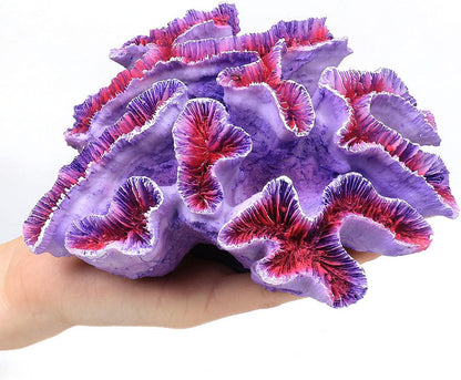Aquarium Coral Ornaments Decor Fish Tank Plants Decoration for Aquarium Landscape,Purple
