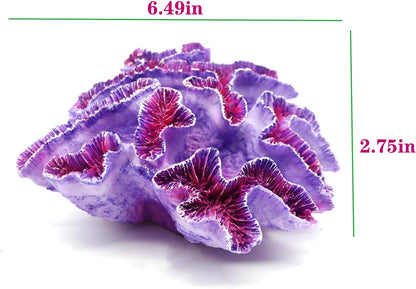 Aquarium Coral Ornaments Decor Fish Tank Plants Decoration for Aquarium Landscape,Purple