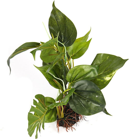 ® Aquarium Fish Tank Green Lifelike Underwater Plastic Plant Aquatic Water Grass Decor (Large, 13-inch)