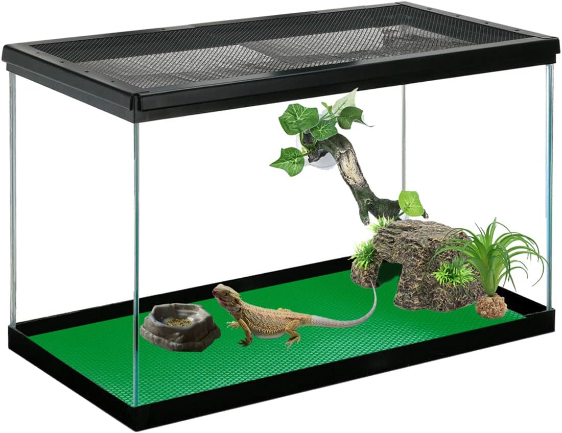 Bearded Dragon Tank Accessories, 120 Gallon Reptile Terrarium Mat Liner, Bearded Dragon Substrate for 4x2x2 Reptile Enclosure