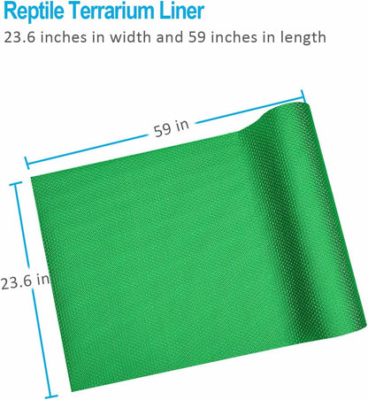 Bearded Dragon Tank Accessories, 120 Gallon Reptile Terrarium Mat Liner, Bearded Dragon Substrate for 4x2x2 Reptile Enclosure