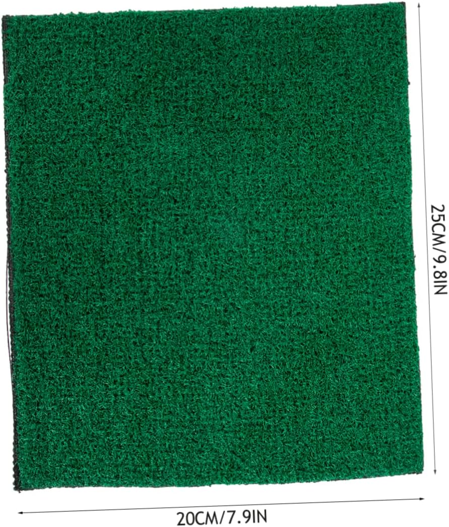 Fish Tank Simulation Turf Mat 9.84 X 7.87 X 0.31 in Artificial Grass for Turtle Tank Turtle Basking Platform Flowerpot Mat Home Landscaping Reptile Habitat