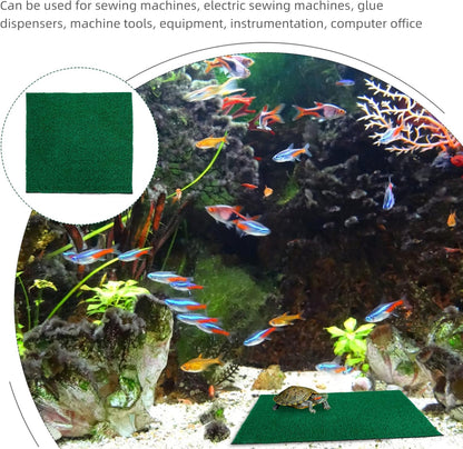 Fish Tank Simulation Turf Mat 9.84 X 7.87 X 0.31 in Artificial Grass for Turtle Tank Turtle Basking Platform Flowerpot Mat Home Landscaping Reptile Habitat