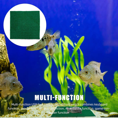 Fish Tank Simulation Turf Mat 9.84 X 7.87 X 0.31 in Artificial Grass for Turtle Tank Turtle Basking Platform Flowerpot Mat Home Landscaping Reptile Habitat