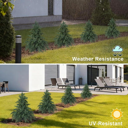 Artificial Lavender Topiary Ball Trees, Boxwood Shrubs