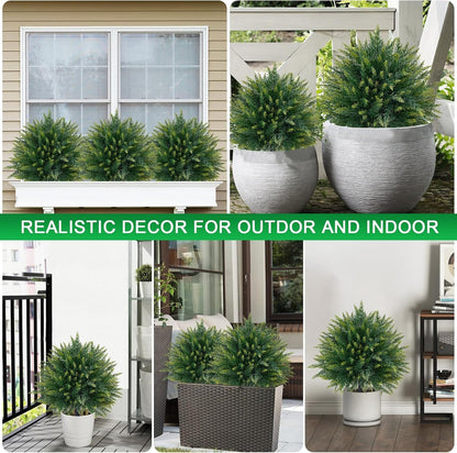Artificial Lavender Topiary Ball Trees, Boxwood Shrubs