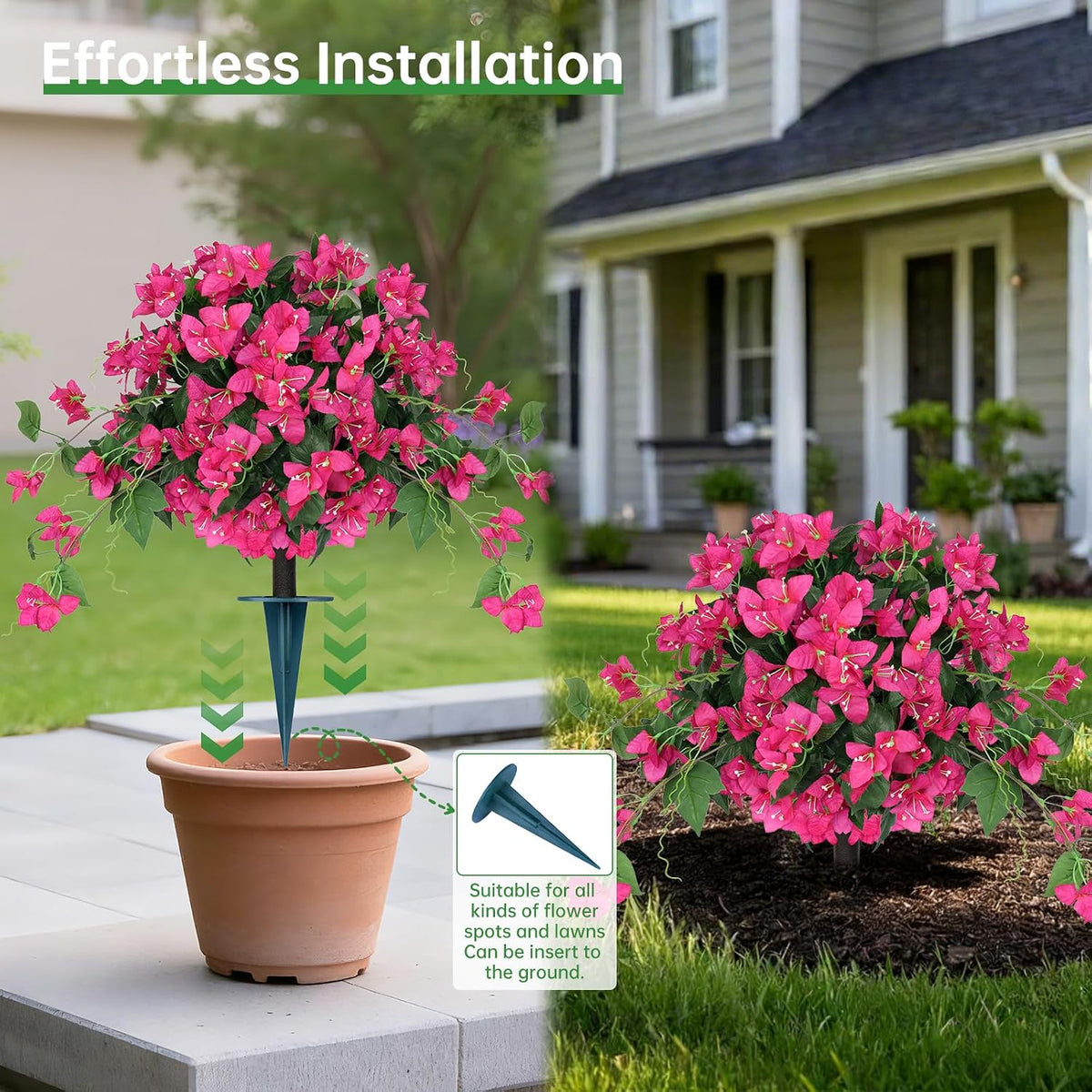 Artificial Lavender Topiary Ball Trees, Boxwood Shrubs