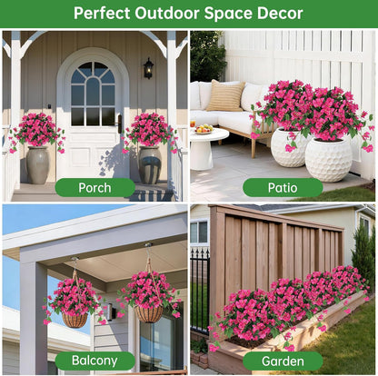 Artificial Lavender Topiary Ball Trees, Boxwood Shrubs