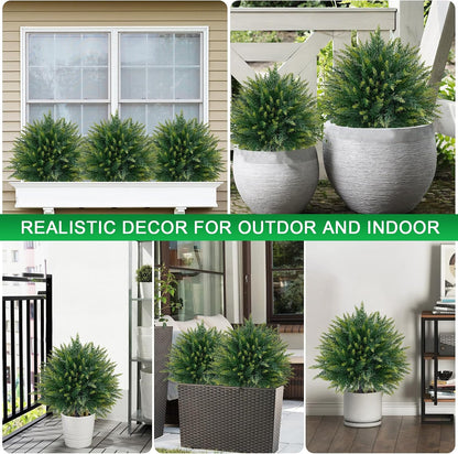 Artificial Lavender Topiary Ball Trees, Boxwood Shrubs