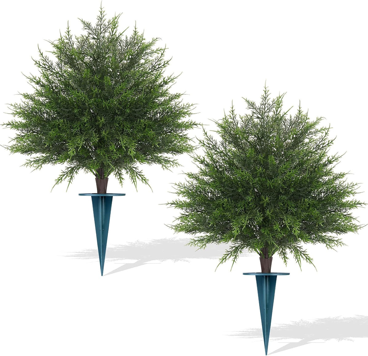 Artificial Lavender Topiary Ball Trees, Boxwood Shrubs