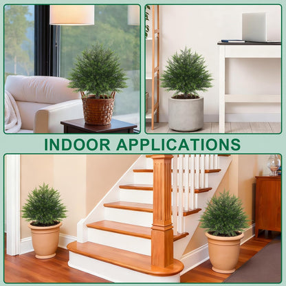 Artificial Lavender Topiary Ball Trees, Boxwood Shrubs