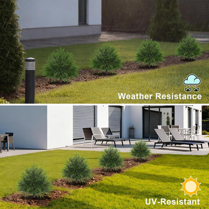 Artificial Lavender Topiary Ball Trees, Boxwood Shrubs