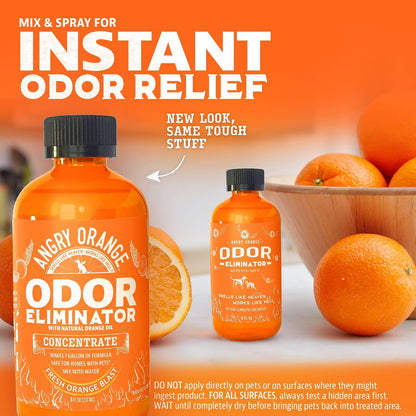 Pet Odor Eliminator 8 oz. bottle- Industrial Strength Pet Odor Remover - Makes (4) 32oz. Bottles - 1 Gallon - Neutralizes and Sanitizes Tough Pet Odors Fast