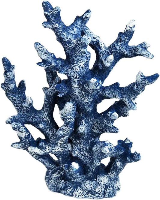 Aquarium Coral Decorations Artificial Coral Reef Decor Resin Fish Tank Plants Ornament Fish Tank Accessories for Aquarium Landscape (Red)