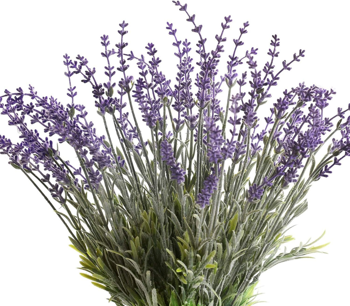 Artificial Lavender Flowers with Silk Flocked Fake Lavender Plant for Wedding Home Table Centerpiece Decor-Pack of 4
