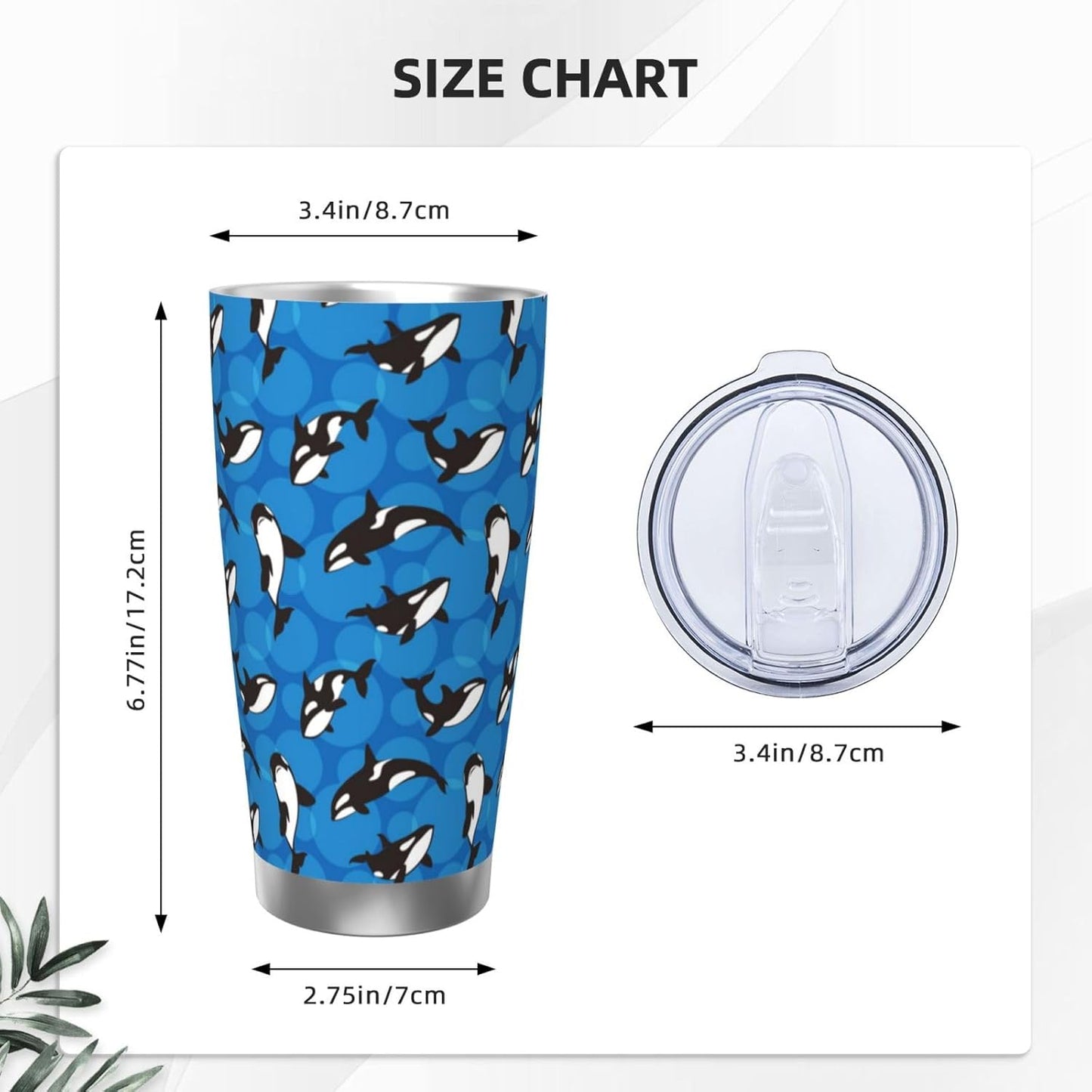 Lemon Tumbler 20oz Fruit Stainless Steel Vacuum Insulated Tumblers with Lid and Straw Mint Green Travel Coffee Mug Tea Wine Cups Water Bottle Gifts for Women