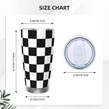 Lemon Tumbler 20oz Fruit Stainless Steel Vacuum Insulated Tumblers with Lid and Straw Mint Green Travel Coffee Mug Tea Wine Cups Water Bottle Gifts for Women