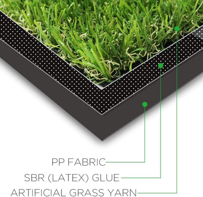 Artificial Grass 3' x 10' (30 Square Feet) Realistic Fake Grass Deluxe Turf Synthetic Turf Thick Lawn Pet Turf -Perfect for Indoor/Outdoor Landscape (20mm high Pile) Customized