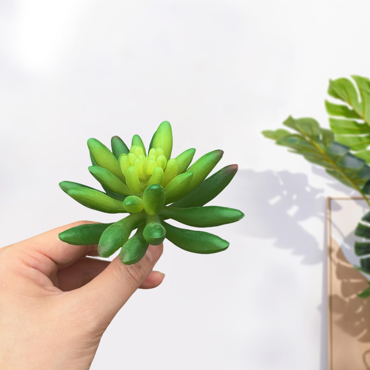 2pcs Artificial Succulent Plants, Realistic Fake Succulents, Fake Plants for Garden Arrangement Decor, Red