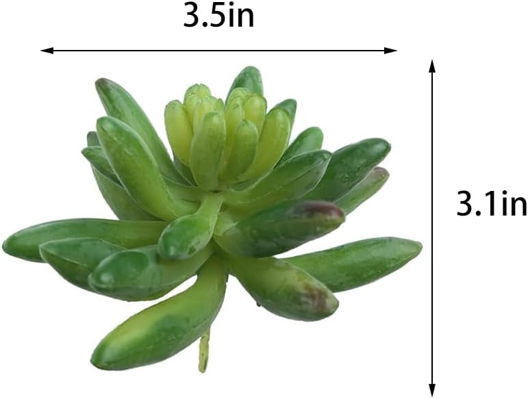 2pcs Artificial Succulent Plants, Realistic Fake Succulents, Fake Plants for Garden Arrangement Decor, Red