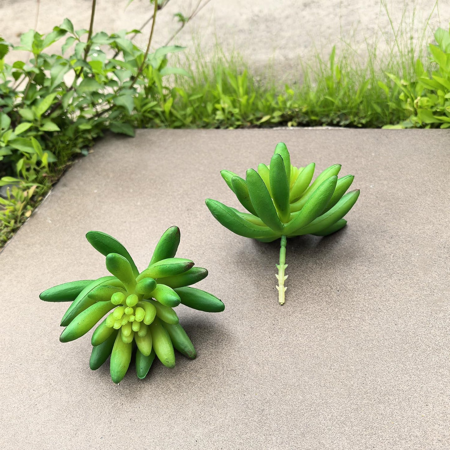2pcs Artificial Succulent Plants, Realistic Fake Succulents, Fake Plants for Garden Arrangement Decor, Red