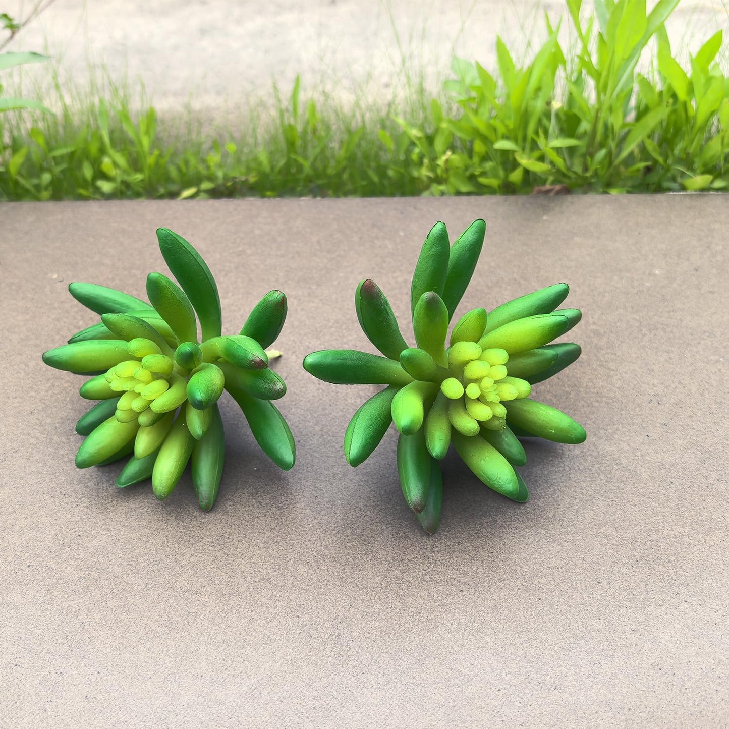 2pcs Artificial Succulent Plants, Realistic Fake Succulents, Fake Plants for Garden Arrangement Decor, Red