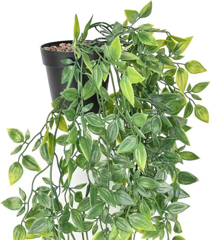 Fake Hanging Plants, Artificial Pothos Vines Faux Plants Greenery for Wall Home Living Room Office Indoor Outdoor Decor (No Baskets)