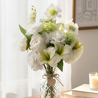 Artificial Sunflowers Fake Cemetery Flowers for Grave Bouquet with Sunflowers for Bridal Bouquets Wedding Centerpieces Decor Party Table Gravesites Fall Floral Arrangements Home Decoration