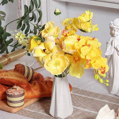 Artificial Sunflowers Fake Cemetery Flowers for Grave Bouquet with Sunflowers for Bridal Bouquets Wedding Centerpieces Decor Party Table Gravesites Fall Floral Arrangements Home Decoration