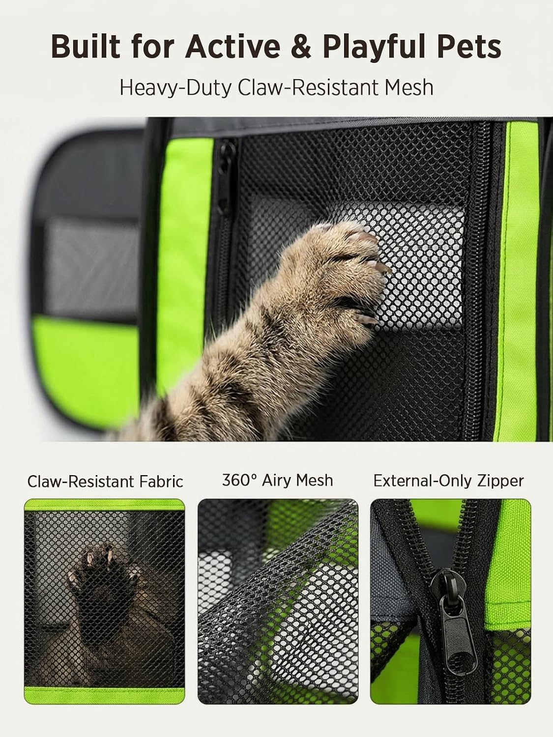 Extra Large Small Animal Playpen, Waterproof Foldable Pet Pen,Dark Grey