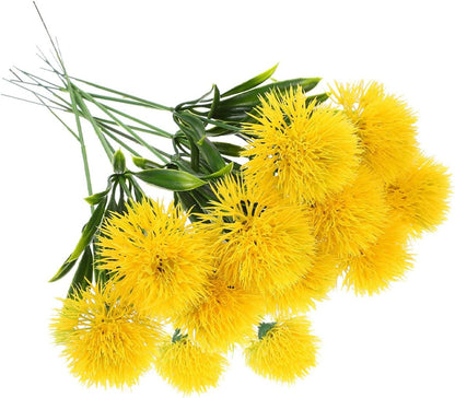 Artificial Dandelion Flowers 1.38 Inch Faux Dandelions Bouquet for Home Wedding Table Centerpiece Office and Craft Decoration