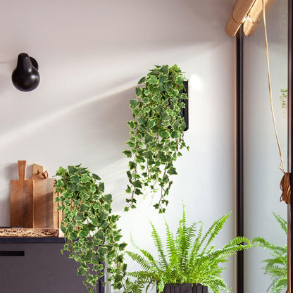 2pcs Artificial Hanging Plants 24" Fake Ivy Vine Faux Ivy Leaves Hanging Plant Greenery for Wall House Room Patio Indoor Outdoor Home Shelf Office Wedding Decor