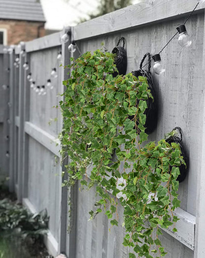 2pcs Artificial Hanging Plants 24" Fake Ivy Vine Faux Ivy Leaves Hanging Plant Greenery for Wall House Room Patio Indoor Outdoor Home Shelf Office Wedding Decor