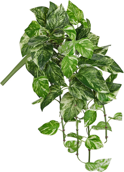 2pcs Artificial Hanging Plants 24" Fake Ivy Vine Faux Ivy Leaves Hanging Plant Greenery for Wall House Room Patio Indoor Outdoor Home Shelf Office Wedding Decor