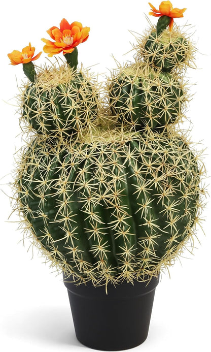 Artificial Cactus Fake Big Cactus 24 Inch Faux Cacti Plants for Home Garden Office Store Decoration