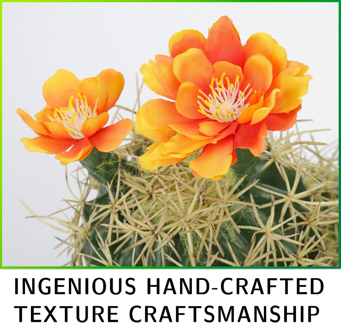 Artificial Cactus Fake Big Cactus 24 Inch Faux Cacti Plants for Home Garden Office Store Decoration
